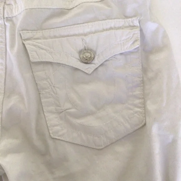True Religion White Cropped Pants - Picture 14 of 16